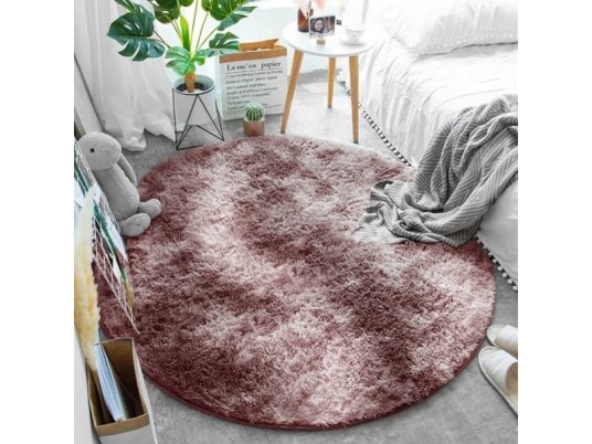 Strado Rundt teppe Ombre Strado 160x160 OmbreLilla rosa universal