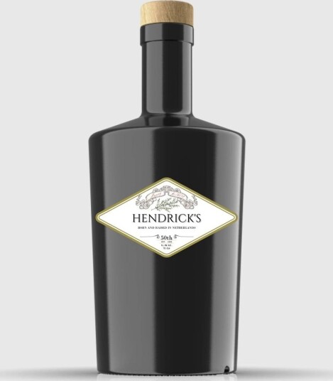 Personalisert Flaskeetikett GIN design