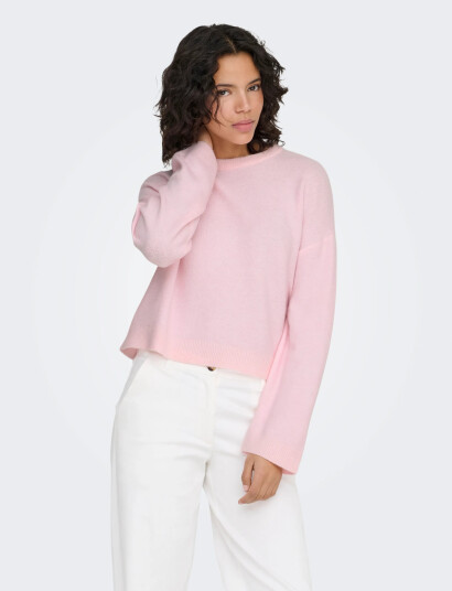 ONLY Onlsimoni L/S O Neck Pullover Knt Noos Pink XL ONLY Onlsimoni L/S O Neck Pullover Knt Noos Pink XL