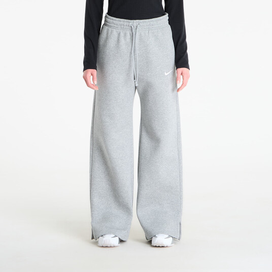 Joggebukser Nike Sportswear Phoenix Fleece Women"s High Waisted Wide Leg Pants Dk Grey Heather/ Sail L