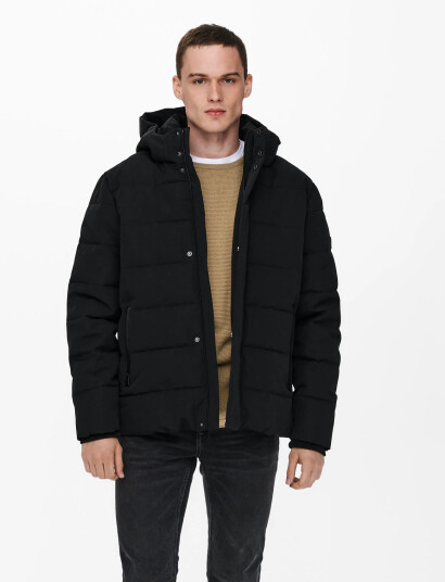 ONLY & SONS Onscayson Puffa Otw Noos - Black - XS ONLY & SONS Onscayson Puffa Otw Noos - Black - XS