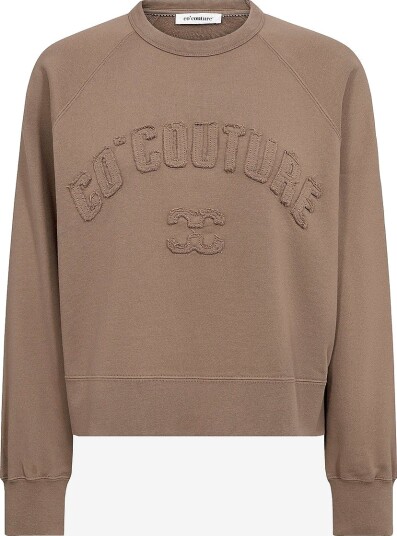 co’couture Collegegenser ErisCC Co’couture Patch Sweat Brun