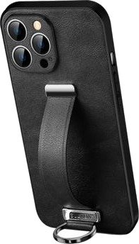 Sulada Fashion iPhone 14 Pro Max Hybrid-deksel med Håndrem - Svart