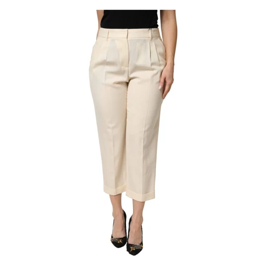 Dolce & Gabbana Dame Bukser Beige S Dolce & Gabbana Dame Bukser Beige S
