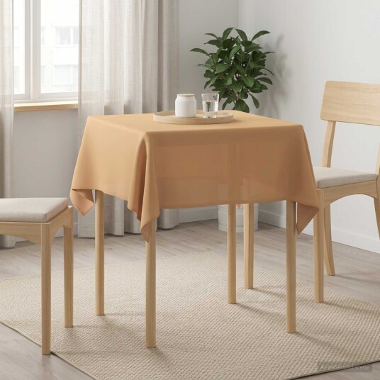 vidaXL Bordduk Torget Beige 140 x 140 cm Polyester