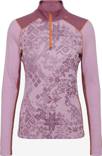 Helly Hansen W Lifa Merino Midw Gra 1/2 Zip - CHERRY BLOSSOM - L