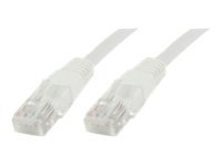MicroConnect - Nettverkskabel - RJ-45 (hann) til RJ-45 (hann) - 0.5 m - UTP - CAT 5e - hvit