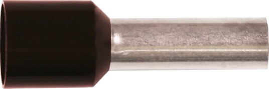 Elitech Endehylse Isolert 6mm2 12mm Sort 10 stk