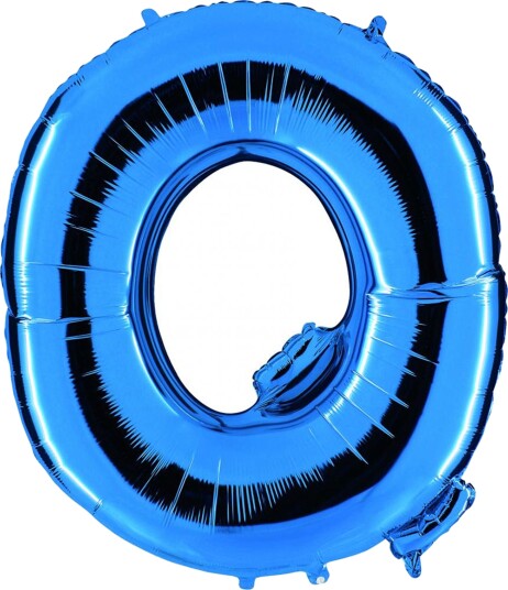 Ballongkungen Bokstavballong Blå Bokstav Q 1517B