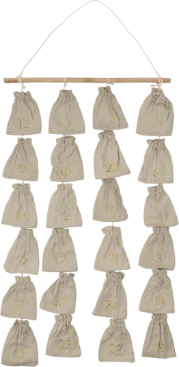 Scandi Living Joyful adventskalender 75 cm Beige Scandi Living Joyful adventskalender 75 cm Beige