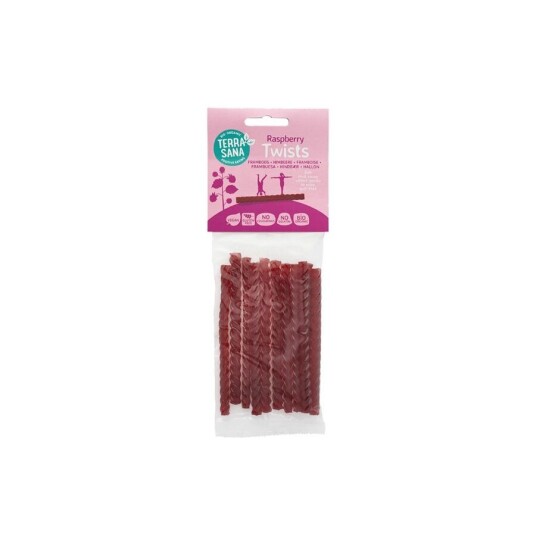 TerraSana raspberry twists 75 g TerraSana raspberry twists 75 g