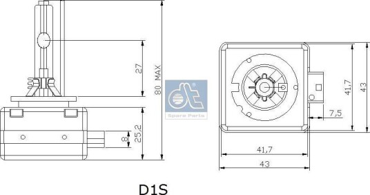Xenon-pære DT Spare Parts 3.32943