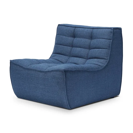 Ethnicraft Ethnicraft N701 Lenestol Blue Ethnicraft Ethnicraft N701 Lenestol Blue