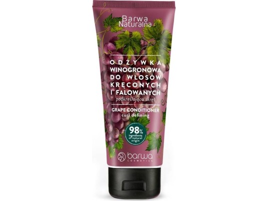 Barwa Natural Grape Curl-Fremhevende Balsam For Krøllete Og Bølgete Hår 200Ml