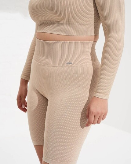 Aim’n Sand Washed Ribbed Seamless Biker Shorts - XS