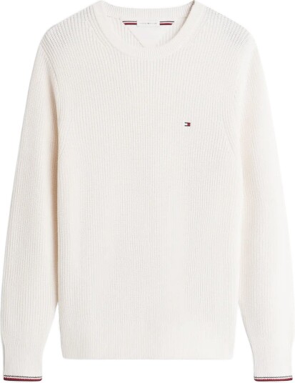Tommy Hilfiger Rwb Rib Crew Neck IVORY PETAL XXL