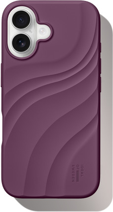 Ideal Of Sweden Soft Swirl Silicone Case med MagSafe til iPhone 17 Velvet Plum