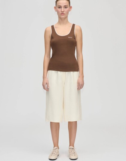 STINE GOYA 2385 Rib Rib Tank Top   Brown   XS