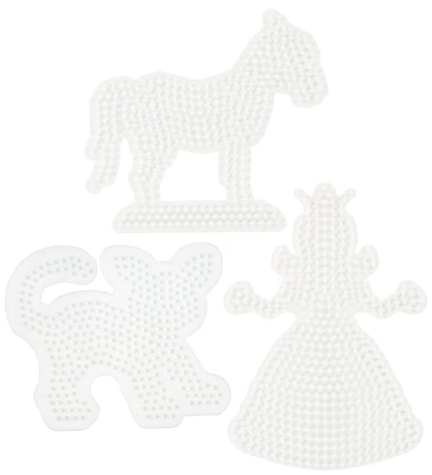 Hama Ironing Beads Pegboards - Princess Horse Cat