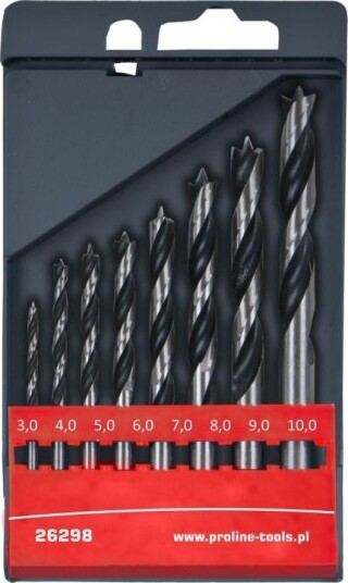 Dedra Pro-Line Bor Til Tre, Hss Sylinderspiss 4/5/6/8/10 Mm Sett (26295)