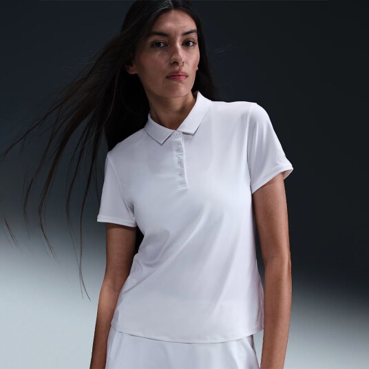 Nike Dri-Fit Victory Pique Dame Hvit Xs