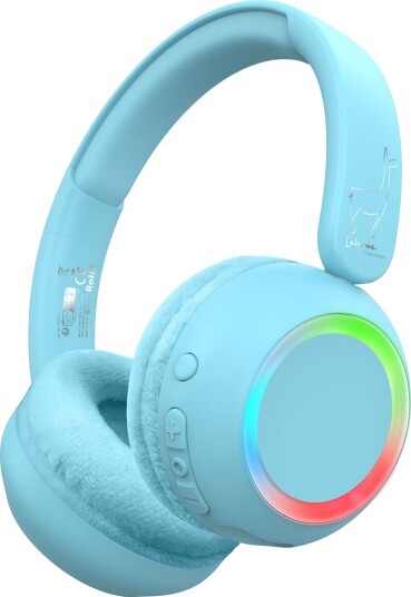 Lalarma Wireless headphone with ambient light for kids Blå