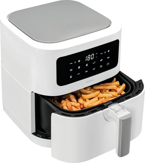 Medion LIFE E40 XL Airfryer - 5,2L, 2150W, 9 programmer, touchpanel - Hvit