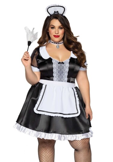 Leg Avenue French Maid Damekostyme 3XL/4XL Leg Avenue French Maid Damekostyme 3XL/4XL