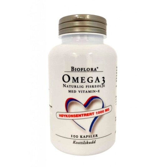 Omega 3 1000mg 100 kapsler Bioflora