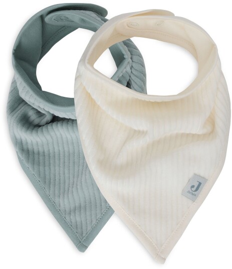 Jollein Velvet Rib Bandana Tøysmekker 2 Pakk Sea Green/Ivory Jollein Velvet Rib Bandana Tøysmekker 2 Pakk Sea Green/Ivory