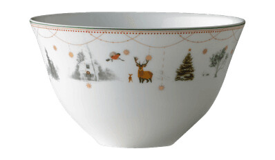 Wik & Walsøe Julemorgen Story konfektskål 14cm Wik & Walsøe Julemorgen Story konfektskål 14cm