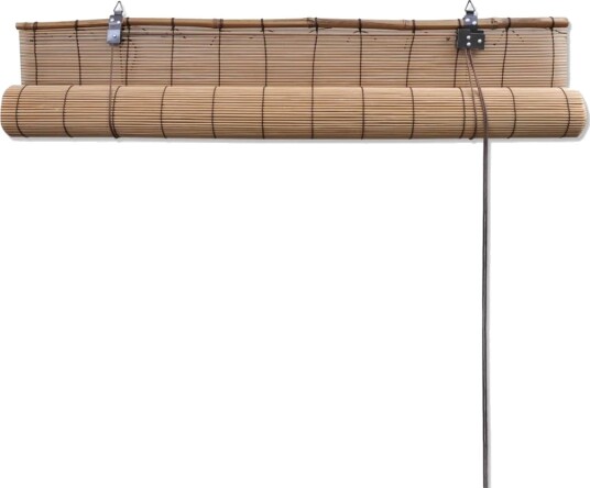 vidaXL Rullegardiner brun bambus 80 x 160 cm