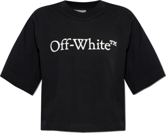 Off White Dame Topper Svart M,