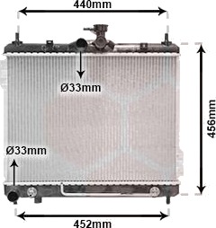 VAN WEZEL 82002100 Radiator motorkjøling