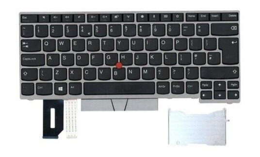 Lenovo Chicony - Brbart tastatur - til utskifting - Engelsk - Storbritannia - Gr
