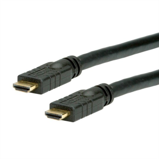 VALUE HDMI kabel 20m, 4K 2160p, Sort