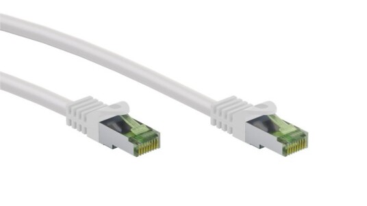 Goobay CAT 8.1 S/FTP Nettverkskabel 10m Hvit med AWG 26 Kobberleder
