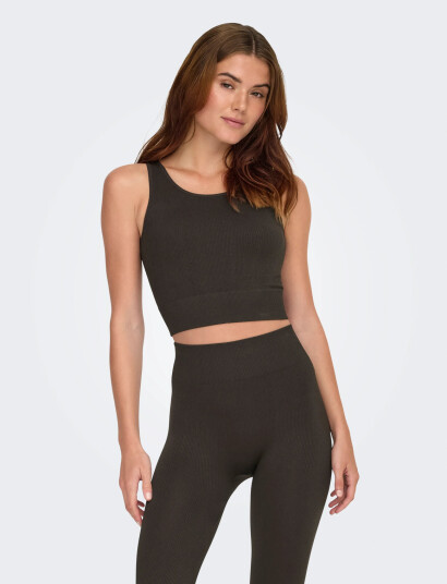 Only Play Onpjaia Life Un Sl Seam Short Top Noos - Brown - M/L Only Play Onpjaia Life Un Sl Seam Short Top Noos - Brown - M/L