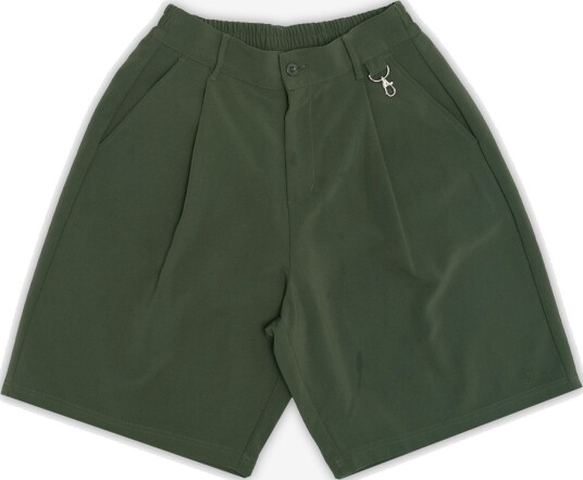 Students Golf Calculus Baggy Pleated Shorts Golfshorts herre Military X Large