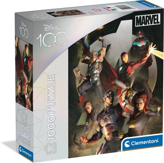 Clementoni Puzzle Disney 100 Years Avengers 1000st. Gulv Clementoni Puzzle Disney 100 Years Avengers 1000st. Gulv