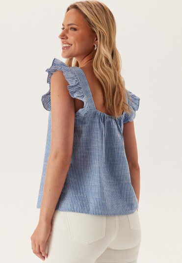 Pieces Pcapia Sl Square Neck Top