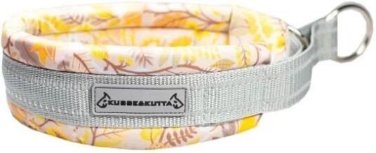 Kusse & Kutta Hundehalsbånd Bred Modell Rosa/Gul 10