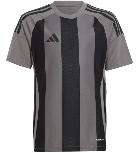 Adidas Performance T skjorte Striped 24 JSYY Tegrfo/Black Adidas Performance 6 år 116 T skjorte Grå Svart