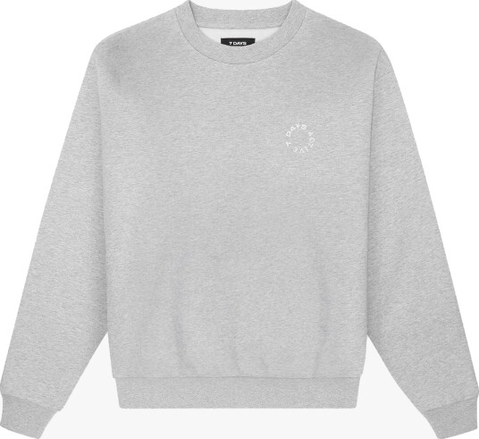7 DAYS Active Organic Regular Crewneck Grå S 7 DAYS Active Organic Regular Crewneck Grå S
