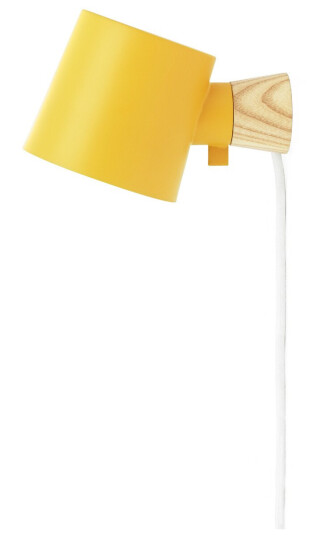 Normann Copenhagen Rise vegglampe, gul Normann Copenhagen Rise vegglampe, gul