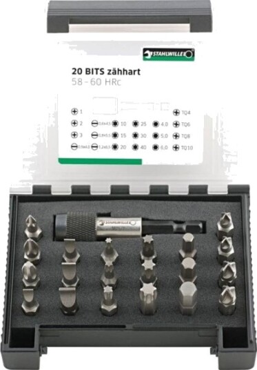 Stahlwille 1204/21-2 Bit-Set In Kunststoffbox 96080122 Kit Inserti