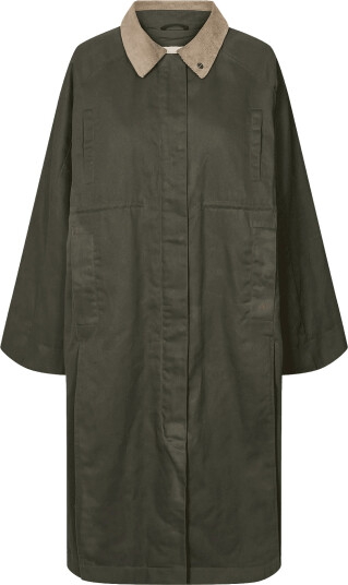 Rethinkit Studios Waxed Coat Cloudy Khaki green M