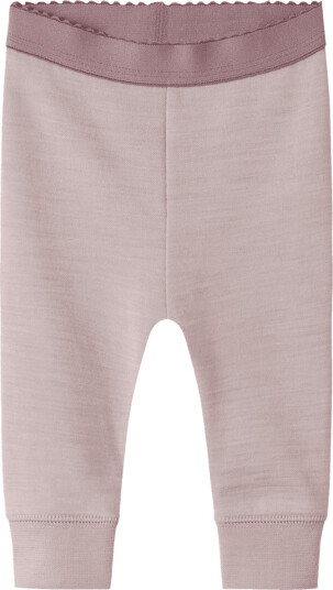 Name It Nbfwuppo leggings i ull/bomull, Violet Ice (92) 92