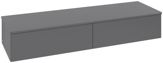 Villeroy & Boch Villeroy & Boch Antao Sideskap 160x50x26,8 cm m/lys Antrasitt Matt Villeroy & Boch Villeroy & Boch Antao Sideskap 160x50x26,8 cm m/lys Antrasitt Matt