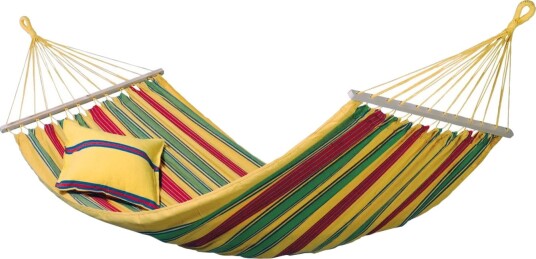 Hengekøye Amazonas Aruba 210 x 120 cm maks 180 kg gul